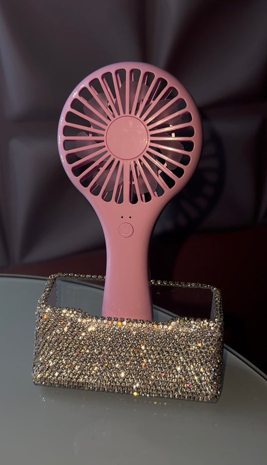 Pink Handheld Fan